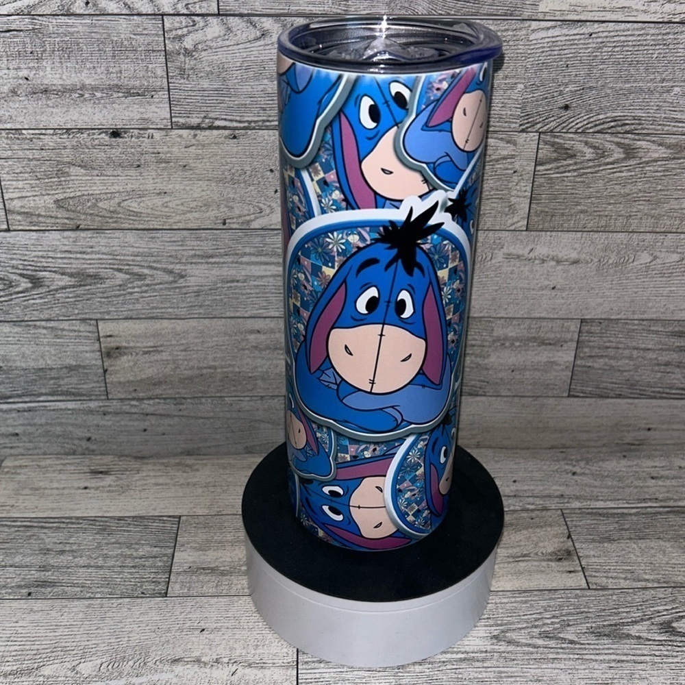Eeyore 20oz Stainless steel handmade tumbler